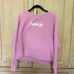 Nike Cropped Pink Sweatshirt